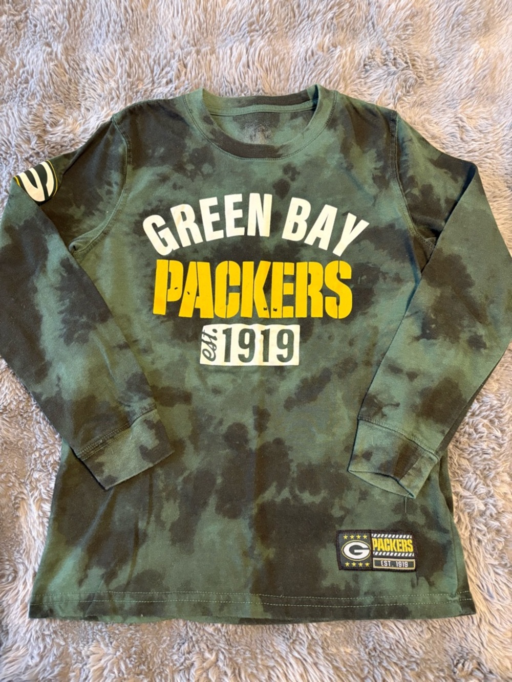 Youth Green Bay Packers Tie Dye Shirt